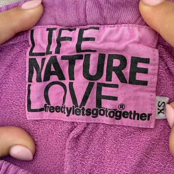 FREECITY Sweatpants in the "Pinkjuice" w/gray "FREECITYLARGE" - Picture 3 of 5